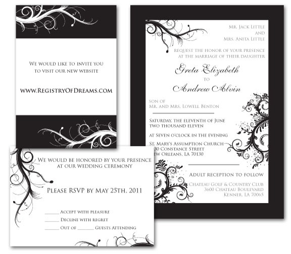 WeddingInviteBlackWhite